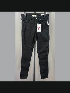 NEW Gap Jeans Womens 27 black denim skinny 1969 sculpt preppy classic